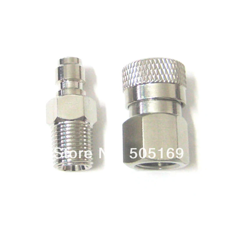 HPA High Pressure Air Quick Disconnect Male Female Set Adapter Adaptor 1/8npt Thread Replacement