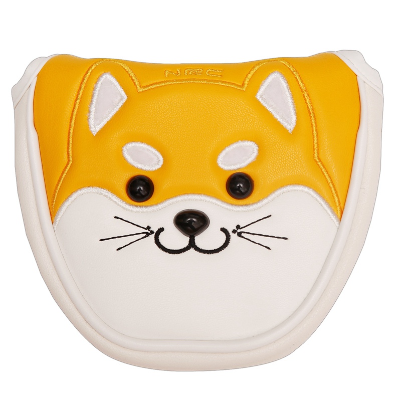 NRC ゴルフクラブヘッドカバードライバーフェアウェイウッドハイブリッドカバーセット素敵な秋田犬漫画動物 460cc