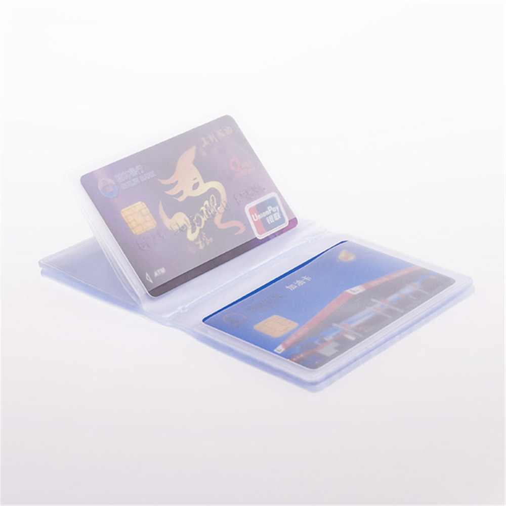 Bán Trong Suốt Đựng Thẻ Bên Trong Túi Nhựa PVC Chống Thấm Nước Gấp Gọn ID Tín Dụng Ngân Hàng Tên Thẻ Kinh Doanh Túi Bên Trong Trang Văn Phòng Suppl