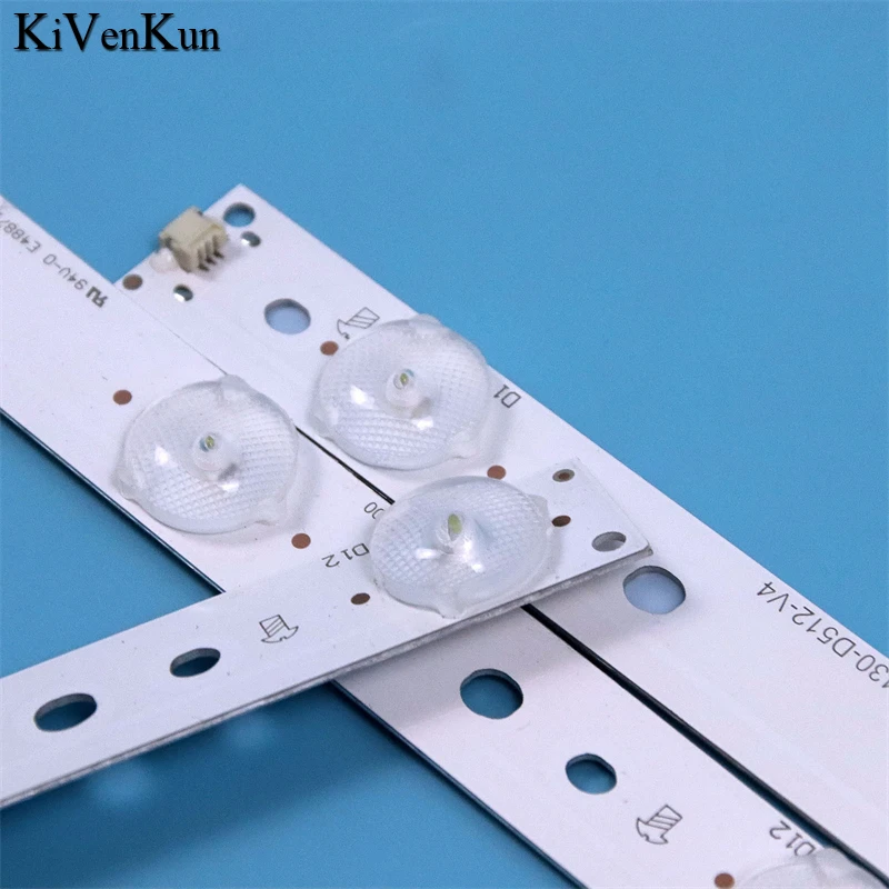 LED TV Baru untuk Philips 43 "TV GJ-2K16-430-D512-V4 Strip Lampu Latar Array Matrix Line Bars Rulers I Band Rulers Lb4209 V0_00