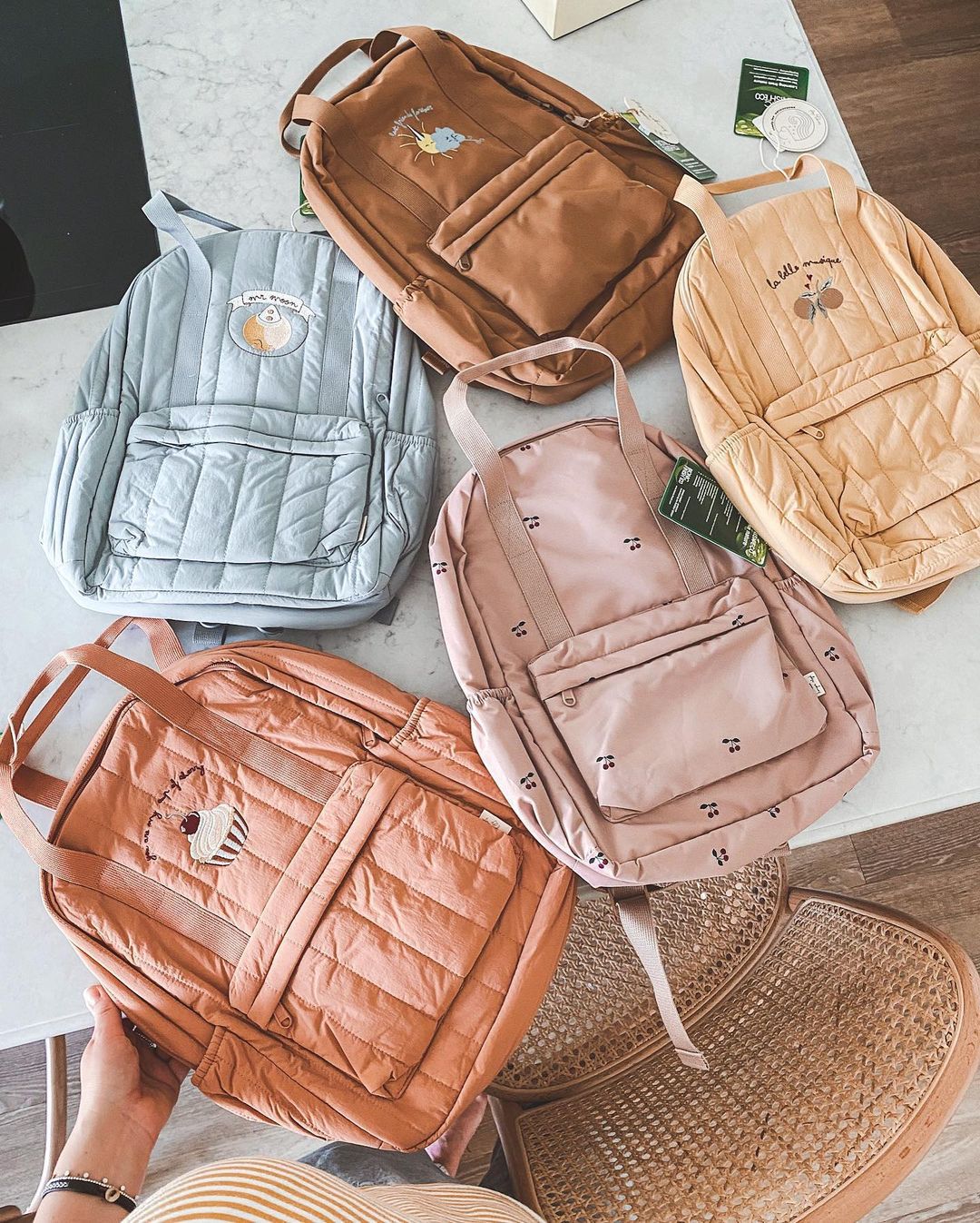 KS Ba Lô Cho Bé Tiểu Schoolbag Mẫu Giáo Trẻ Em Túi Thương Hiệu Du Lịch Mẹ Anh Đào Chanh Trẻ Em Bé Trai Bé Gái Tặng Lưu Trữ