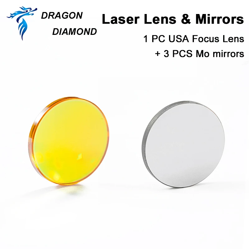 K40 Series USA Ống Kính Lấy Nét Laser Khắc Dia.12/18/20Mm FL.50.8mm + Tặng Kèm 3 Mô Gương 20mm Cho 3020 Co2 Khắc Laser Máy