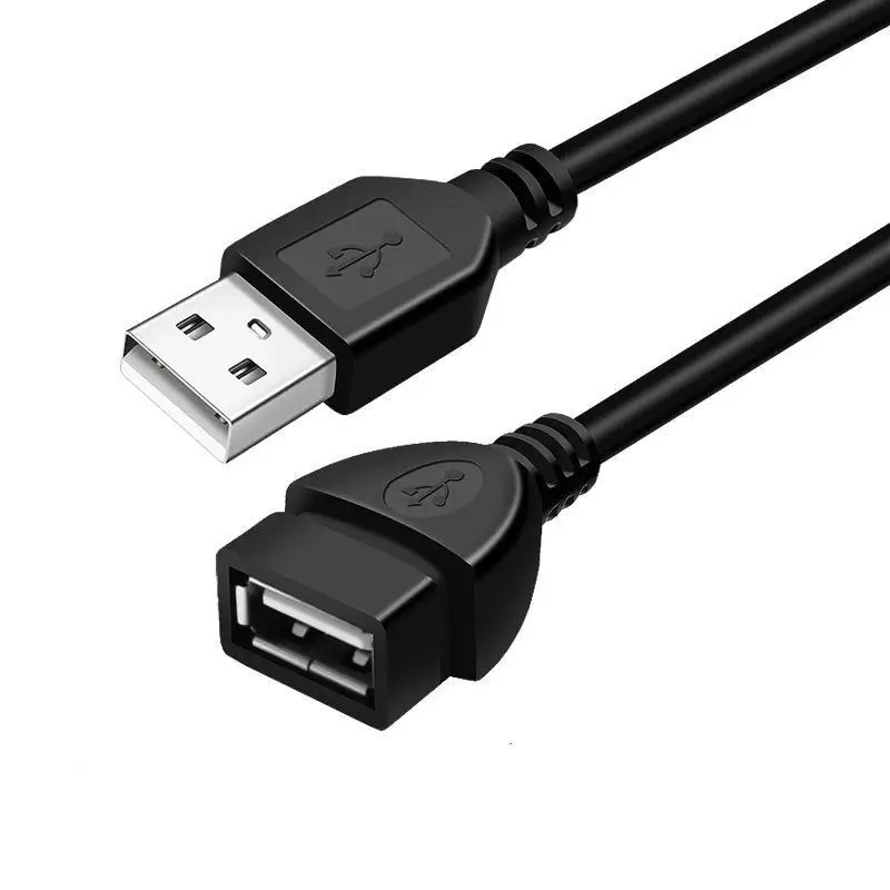 Cable de extensión USB 2,0, línea de transmisión de datos con cable de 0,6 m/1m/1,5 m, pantalla de Ultra alta velocidad, Cable de extensión de datos para proyector