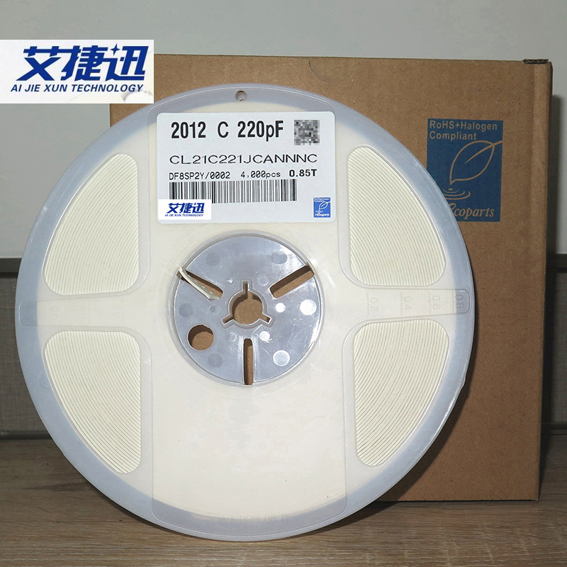 4000/Reel Cirrus 0805 220pF 221J 100V ± 5% C0G CIP Kapasitansi