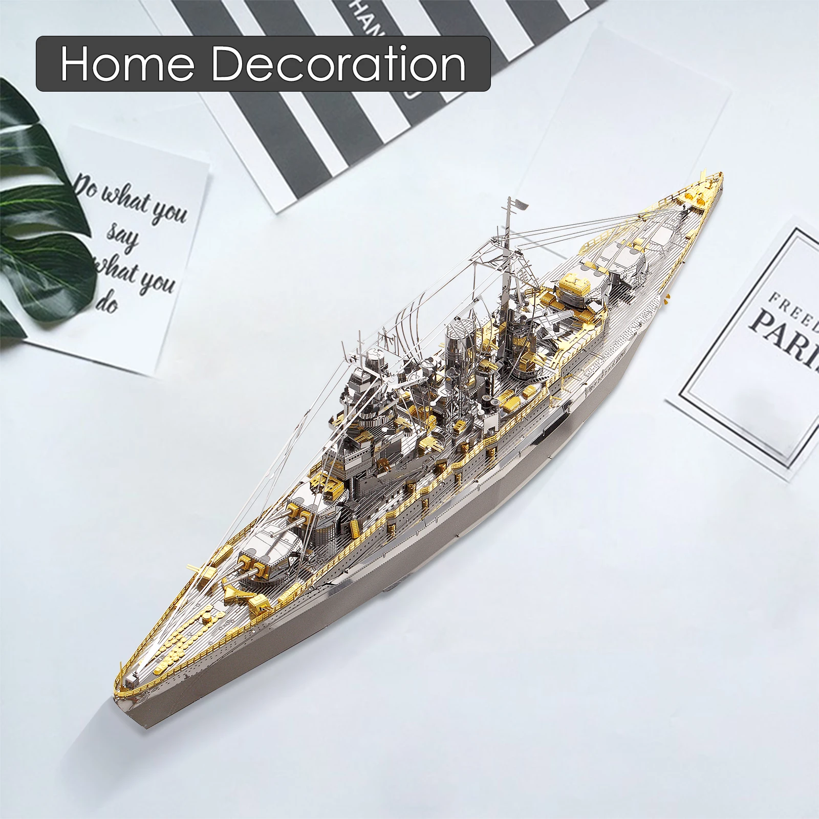 Piececool 3D Kim Loại Xếp Hình Xây Dựng Mô Hình Bộ Dụng Cụ-Nagato Lớp Thiết Giáp Hạm Ghép Hình Đồ Chơi, Giáng Sinh Quà Tặng Sinh Nhật Cho Người Lớn Trẻ Em