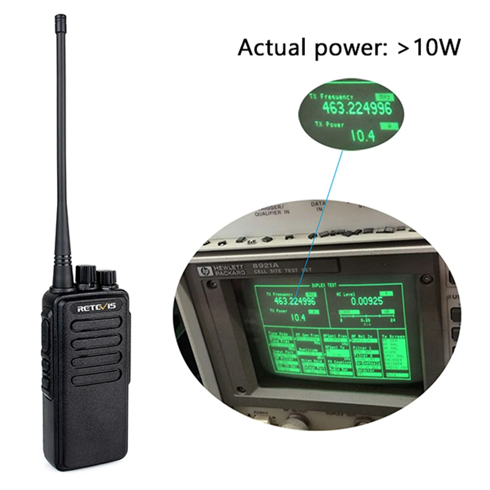 10w leistungs starkes Walkie-Talkie mit großer Reichweite 10 km retevis rt1 vhf oder uhf High-Class-Funks prech gerät für das Jagd geschäft