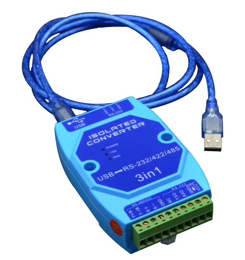 Optisch Geïsoleerde Usb Naar RS485/422/232 Interface Industriële Grade Bliksembeveiliging Usb Naar Serieel Converter