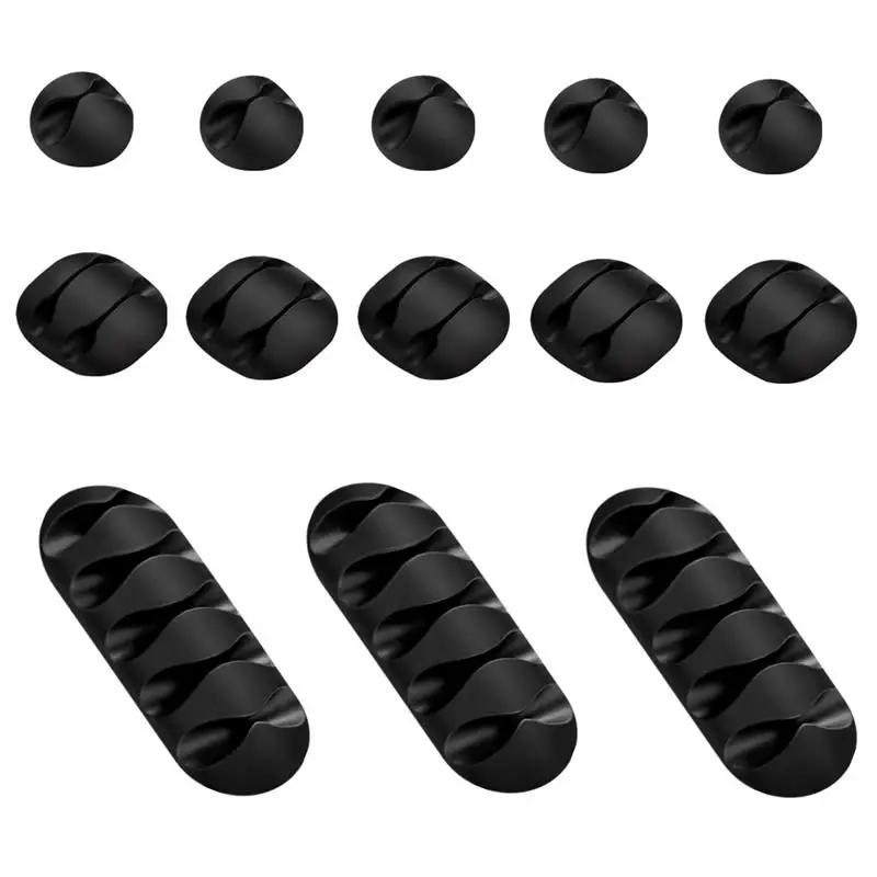 Organizador de cables USB, enrollador de cables de silicona, Clips de gestión ordenados de escritorio, soporte de cables para ratón, auriculares, organizador de cables, novedad de 2021