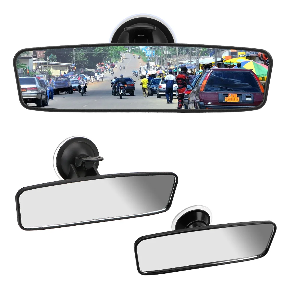 LEEPEE Espejo retrovisor interior del coche Espejo retrovisor gran angular 360 °   Gire accesorios universales para automóviles con ventosa ajustable