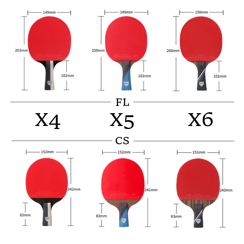 KOKUTAKU ITTF professionnel 4/5/6 étoiles raquette de ping-pong en carbone raquette de tennis de table bat paddle ensemble boutons en caoutchouc avec sac