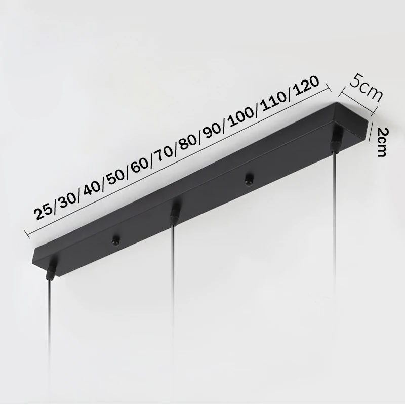 Piastra da soffitto Multi Dimensioni Fai da Te Piastra Nera/Bianca 2/3/4/5 Fori Lampadari Rotondo Rettangolare Accessori Dritti Base Della Lampada