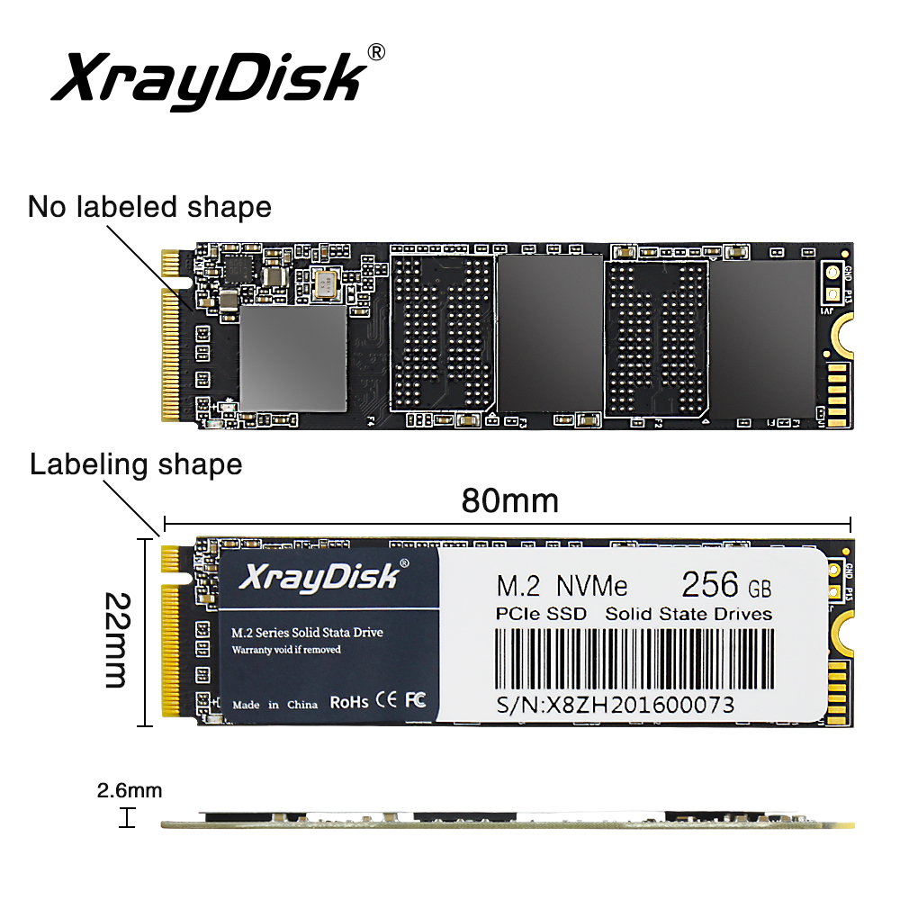 Xraydisk M2 NVMe Ssd 128GB 256GB 512GB Đĩa M.2 2280 PCIe Bên Trong Ổ Ssd Cho laptop & Máy Tính Để Bàn