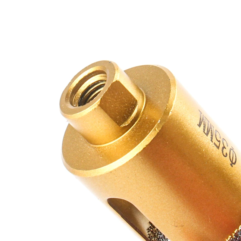 Miễn Phí Vận Chuyển 6-65Mm 1 M10 Ren Khô Hút Chân Không Chia Lửa Bằng Đồng Nguyên Kim Cương Khoan Core Bit Gạch Ceramic Lỗ thấy Đá Cẩm Thạch Đông Ninh Khoan
