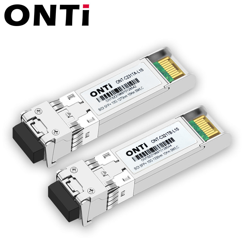 Модуль ONTi 10G BIDI SM LC WDM SFP+, 1270/1330 нм, одномодовый оптоволоконный модуль 10-80 км, совместимый с коммутатором Cisco