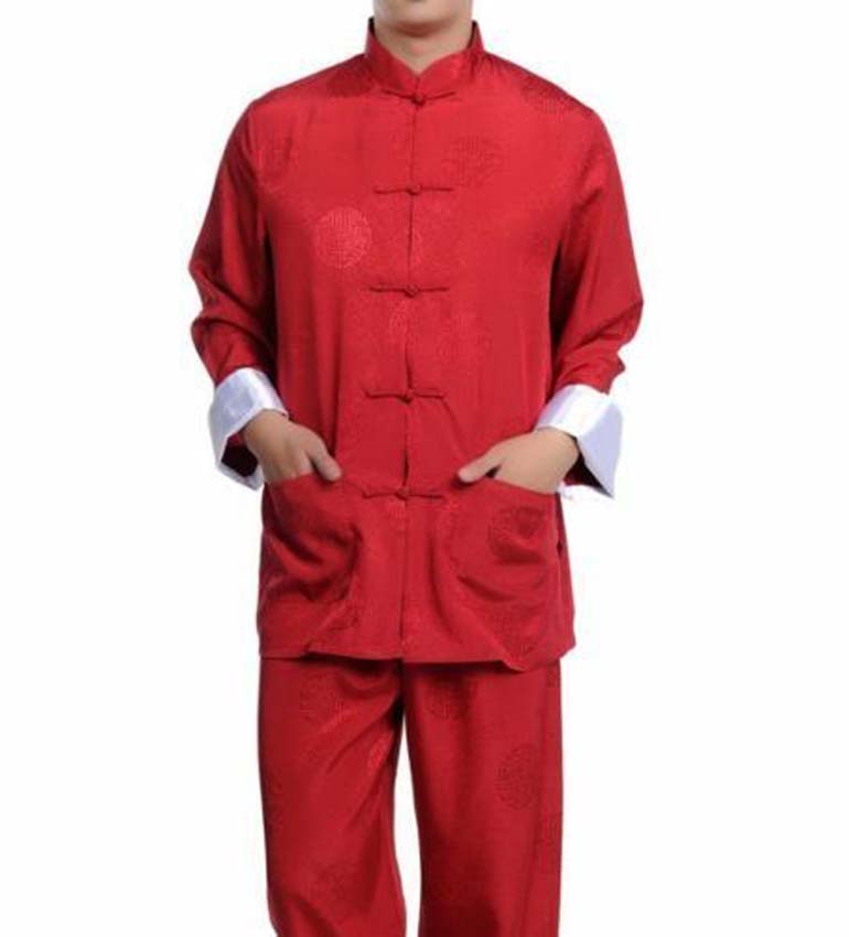 Robe en soie pour hommes, 5 couleurs, Style chinois, costume kung fu tang, pyjama Tai Chi, costumes d'arts martiaux, ensemble taille M-3XL, vente en gros, nouvelle collection