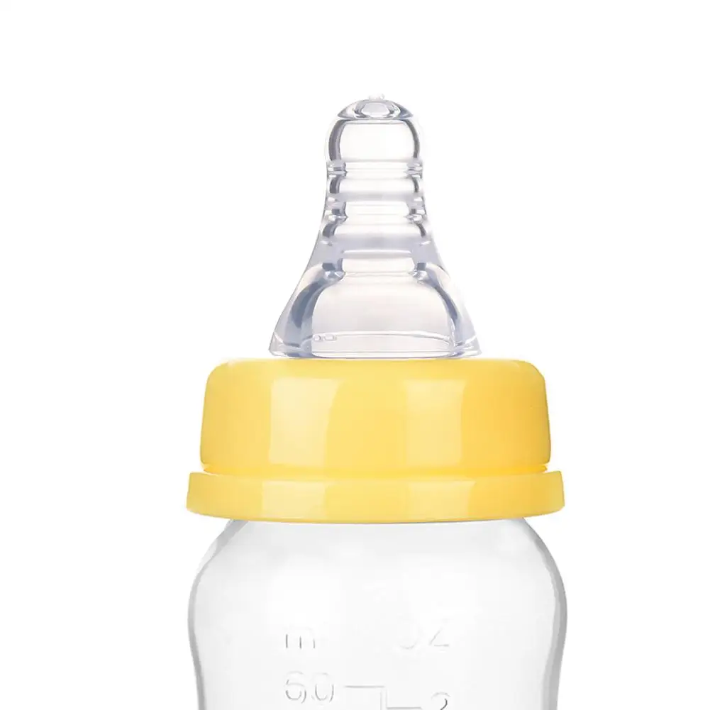 60ML Cho Bé Sơ Sinh Mini Di Động Cho Ăn Điều Dưỡng Bình Không Chứa BPA An Toàn Cho Trẻ Sơ Sinh Điều Dưỡng Núm Vú Chăm Sóc Ăn Trái Cây Sữa chai