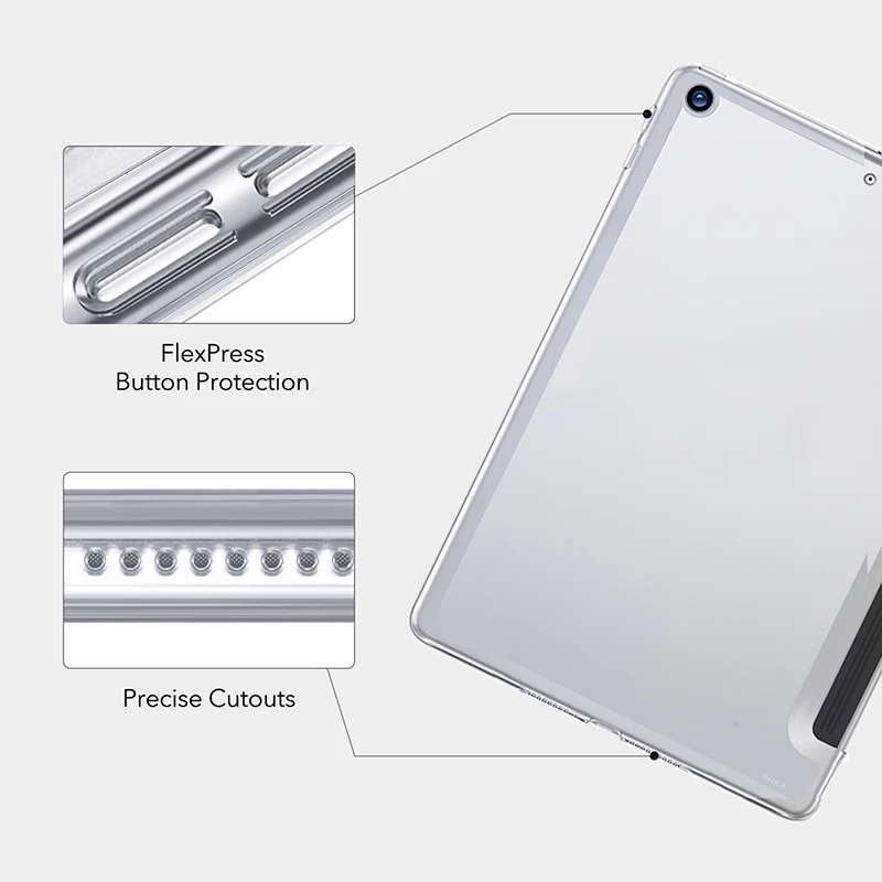 Ốp Lưng Cho iPad Mini 5 2019 A2133 A2124 A2126 Da PU Lưng Có Chân Đứng Tự Động Ngủ Thông Minh Dành Cho iPad Mini 5th Thế Hệ