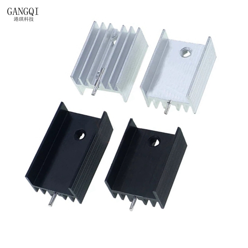 Disipador de calor de aluminio, radiador de refrigeración para Chip electrónico IC, Transistor, TO220 RAM MOS Dynatron, 5 piezas