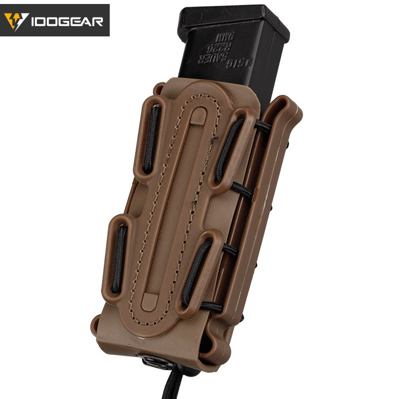 IDOGEAR Quân Đội Hoa Kỳ Tạp Chí Túi Quân Sự Fastmag Kẹp Đai Nhựa Molle Túi Đựng 9Mm Vali Mềm G-Mã Súng Ngắn mag Tàu Sân Bay Cao
