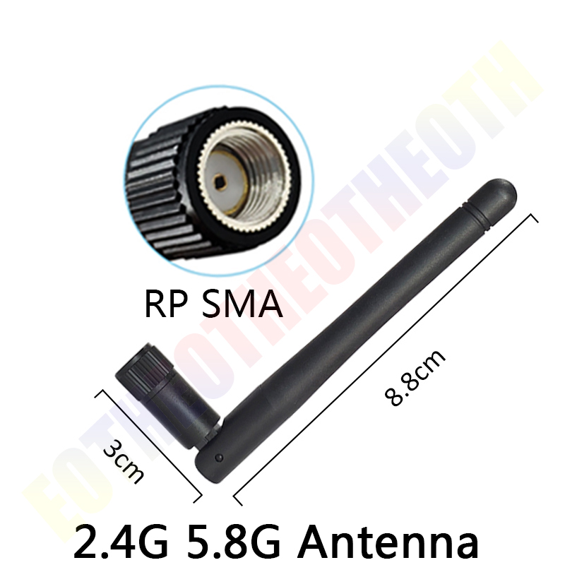 Eoth 2 stücke 2,4g wifi Antenne 5,8 Ghz 2,4 ghz 3dBi SMA buchse Dual Band 2,4G 5,8G pbx Antenne wireless router antena