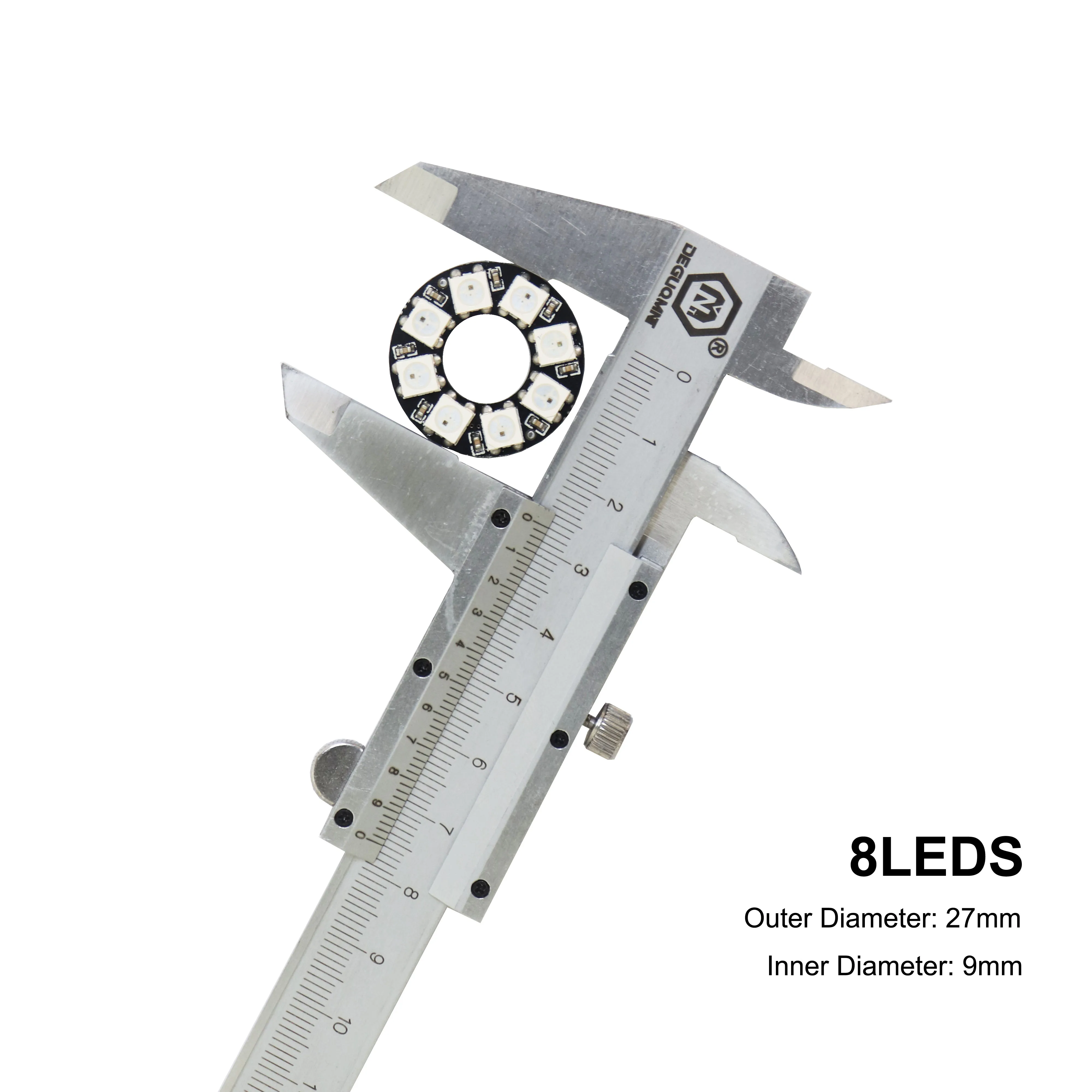 Anillo direccionable individualmente de píxeles LED WS2812B, 8/16/24/35/45Leds WS2812, módulos de luz LED circulares a todo Color integrados IC DC5V