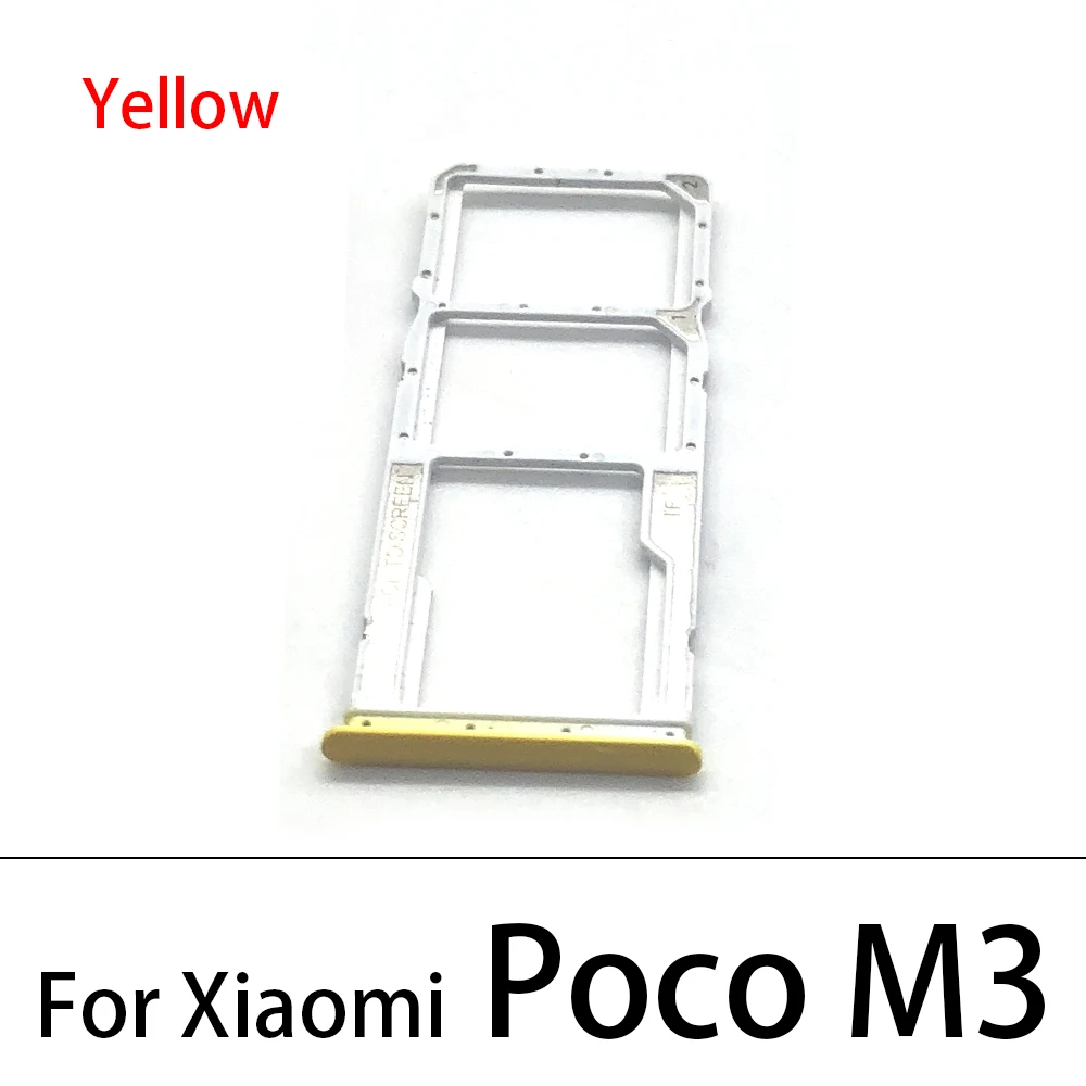 Khe Cắm Sim Khay Đựng Dành Cho Xiaomi Poco M3 SD Thẻ Khay Đựng Điện Thoại Phụ Kiện Thay Thế Dành Cho Xiaomi Poco F3 khay Sim
