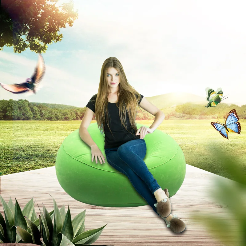 Bơm Hơi Sofa Lười Không Khí Chống Bẹp Đầu Đơn Thông Tắc Đường Ống Sofa Sofa Ngoài Trời Nghiên Cứu
