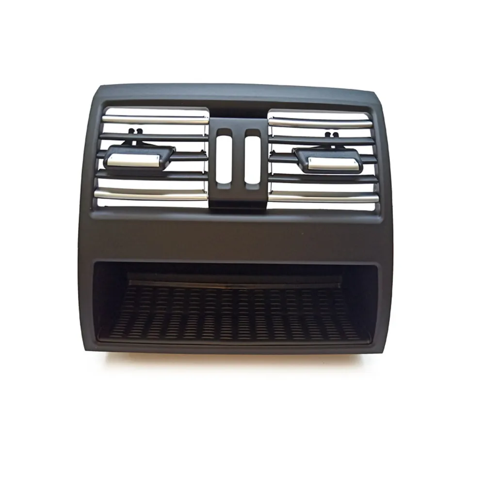 LHD RHD Trung Ương Mặt Full Chrome Điều Hòa Không Khí AC Thông Hơi Dạng Lưới Tản Nhiệt Ổ Cắm Bảng Điều Khiển Dành Cho Xe BMW Series 5 F10 F11 f18 520 521 523