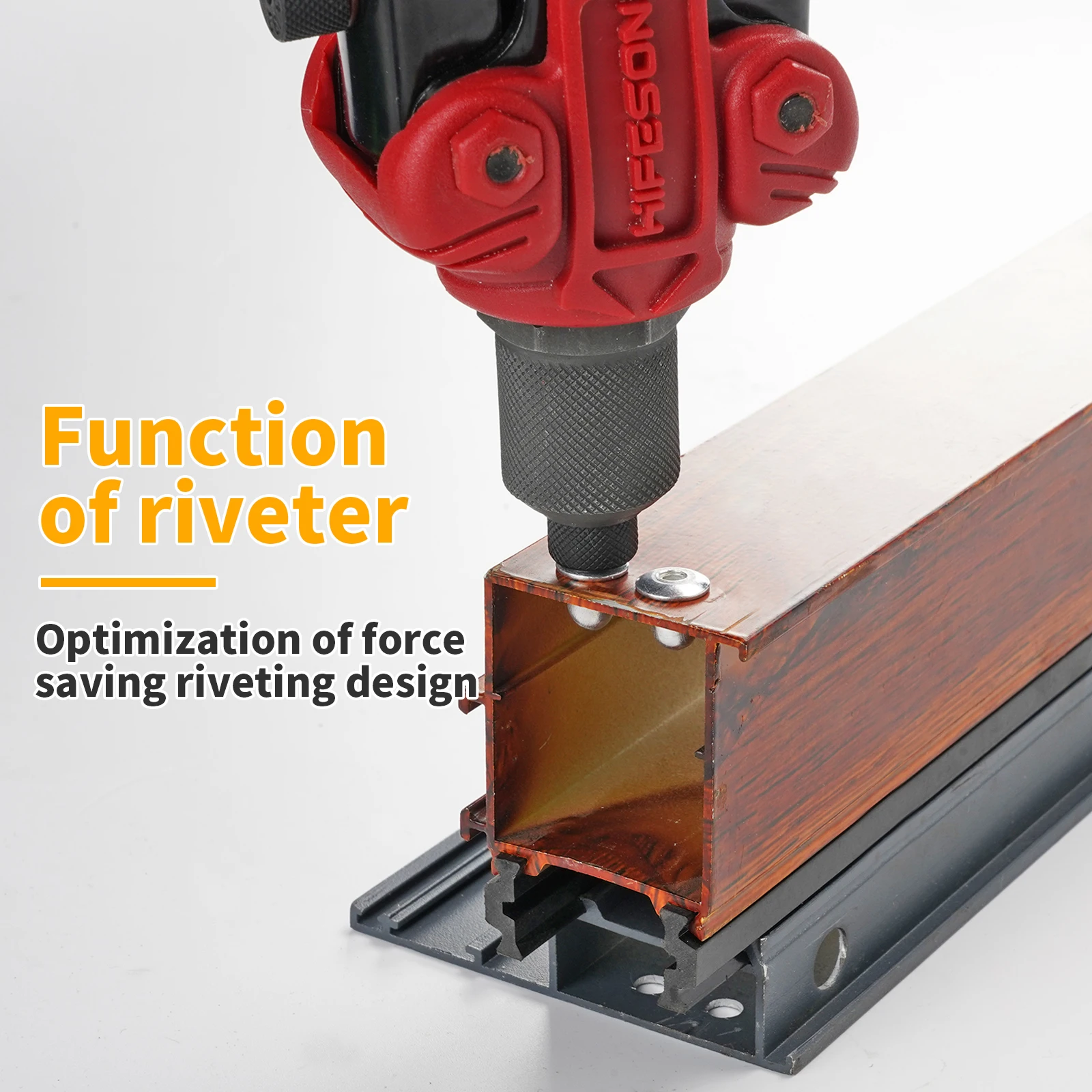 HIFESON 617 Đa Chức Năng Hướng Dẫn Sử Dụng Ram Súng Tán Đinh Hạt Súng Riveter Reaming Súng Mạnh Mẽ 3 Trong 1 M3-M10 Đai Ốc bộ