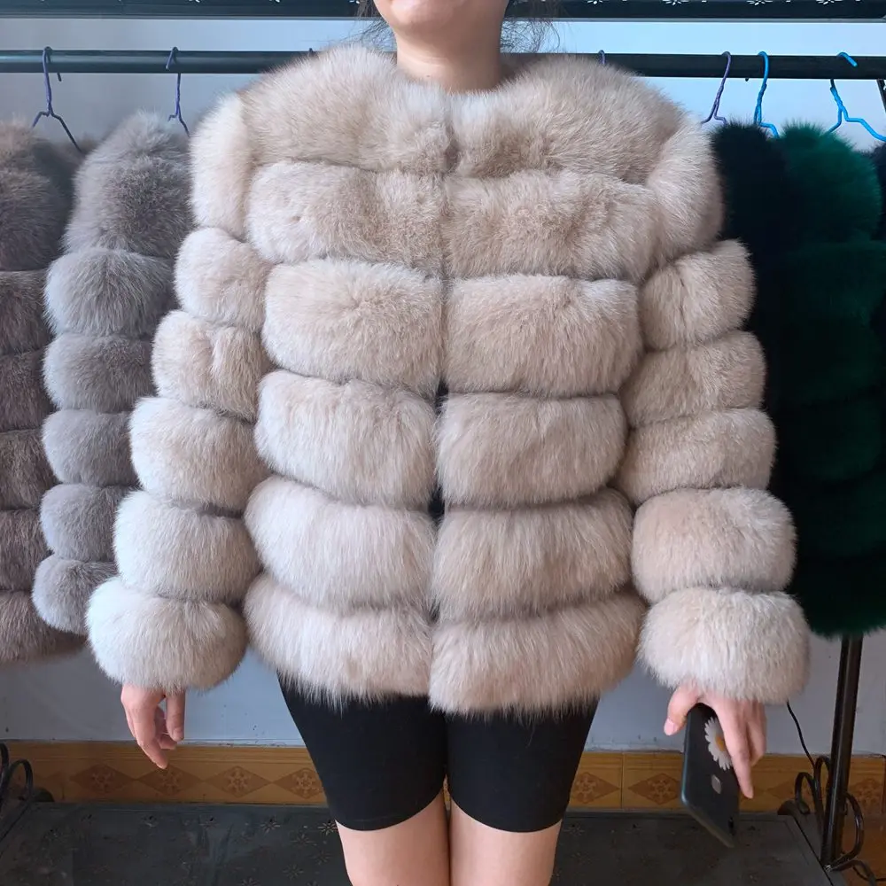 Neue neue ankunft frauen winter dicken pelzmantel echt fox pelz weste hohe qualität fuchs weste pelz gilet
