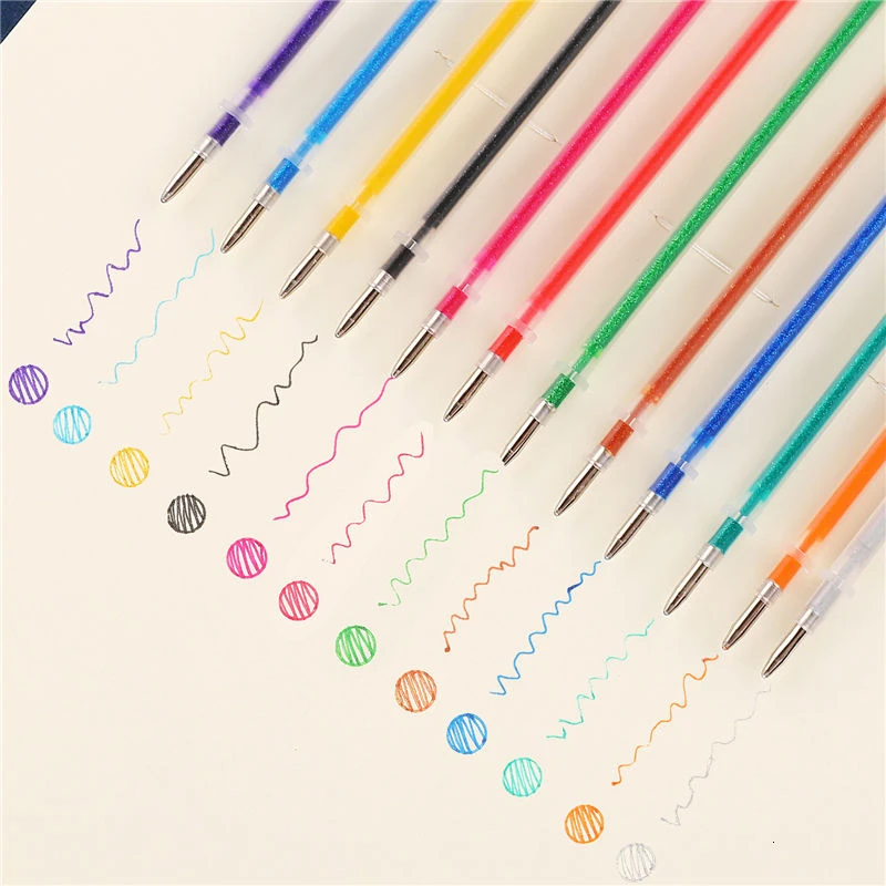 1.0Mm 100 Màu Bút Bi Huỳnh Quang Nạp Lại Chữ Màu Sắc Bút Êm Mực Tranh Graffiti Bút Học Sinh Sinh Viên Văn Phòng Phẩm 04116
