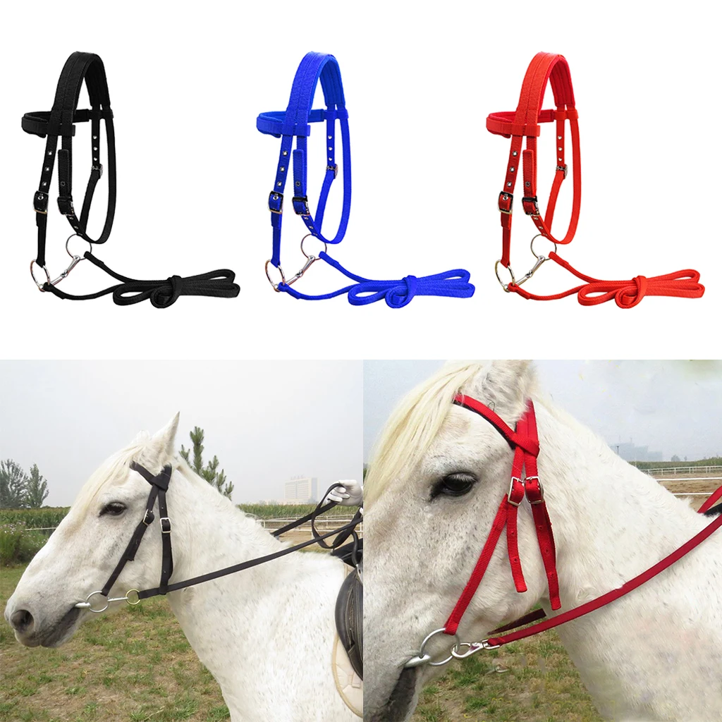 Arnês de cavalos durável, hípico, grosso, engrenagem equestre, arnês removível