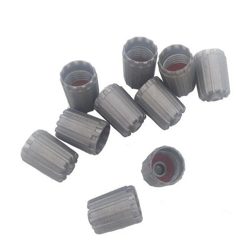 10 Chiếc Xám Sáng Tạo Bắt Sóng Lốp Van Thân Mũ TPMS Lốp Xe Nắp Có Gioăng Đa Năng Nylon Bên Ngoài Các Bộ Phận Xe Ô Tô phụ Kiện
