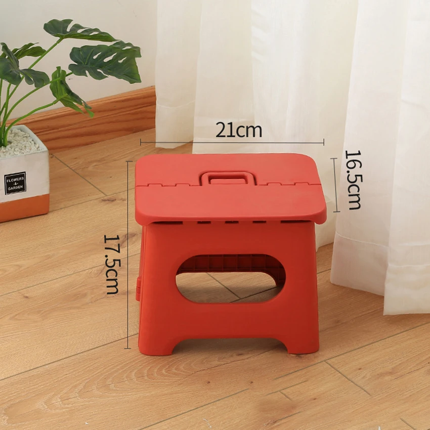 Gấp Di Động Bước Phân-17.5Cm Chiều Cao Nhựa Có Thể Gấp Lại Được Phân Cho Trẻ Em, Người Lớn, vườn Bếp Phòng Tắm Bước Phân