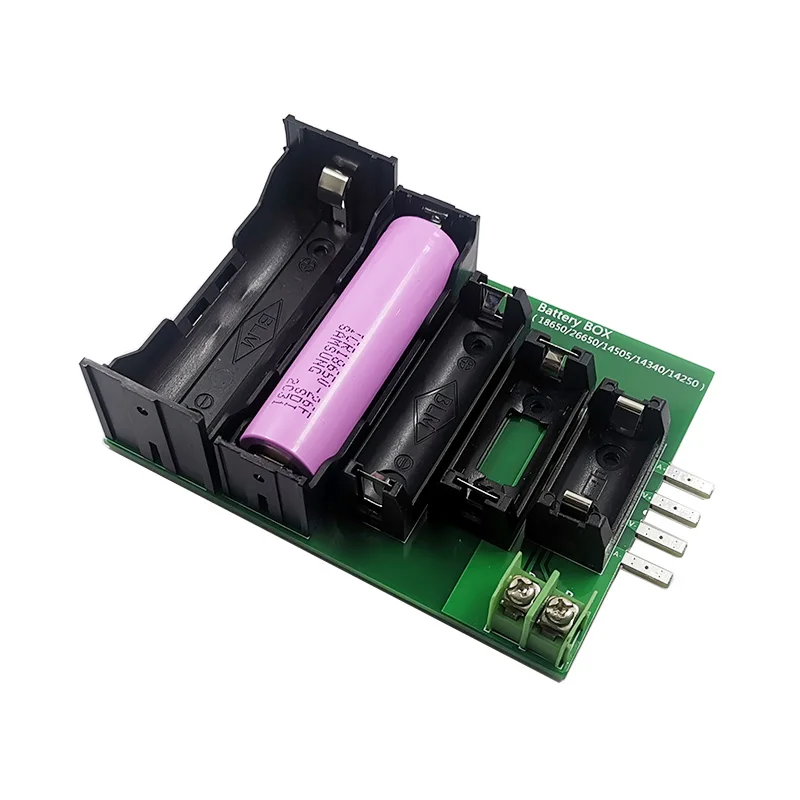 ABS 4-Dây Và 2 Dây Nhà Ga 18650 26650 14505 14340 1425 Pin Ốp Lưng Giá Đỡ Kiểm Tra Hộp Bảo Quản cho DL24P