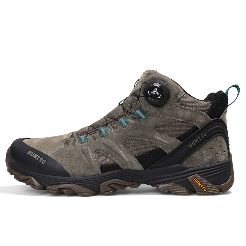 HUMTTO Waterproof Hiking Shoes Leather Trekking Boots Outdoor Sneakers for Men Male Camping Hunting Mens Tactical Ankle Boots