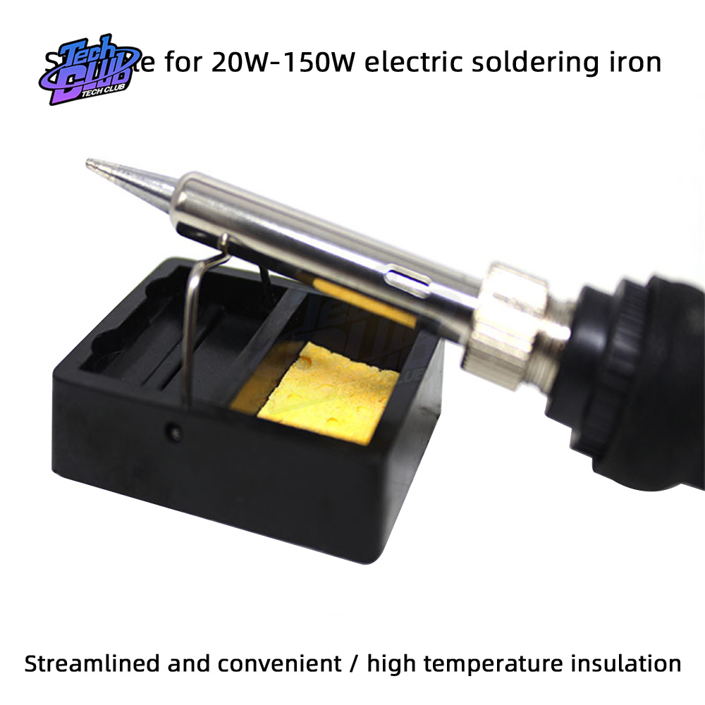 Mini Micarta Lötkolben Ständer Halter Schweißen Solder Stehen Mit Sauberen Schwamm Werkzeug Zubehör