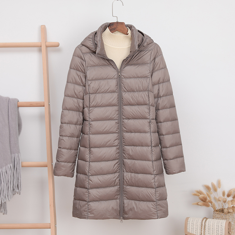 NewBang 5XL 4XL Hoed Afneembare Dikke Lange Donsjack Vrouwen Winter Ultra Licht Donsjack Vrouwen Met Capuchon Down jas Vrouwelijke
