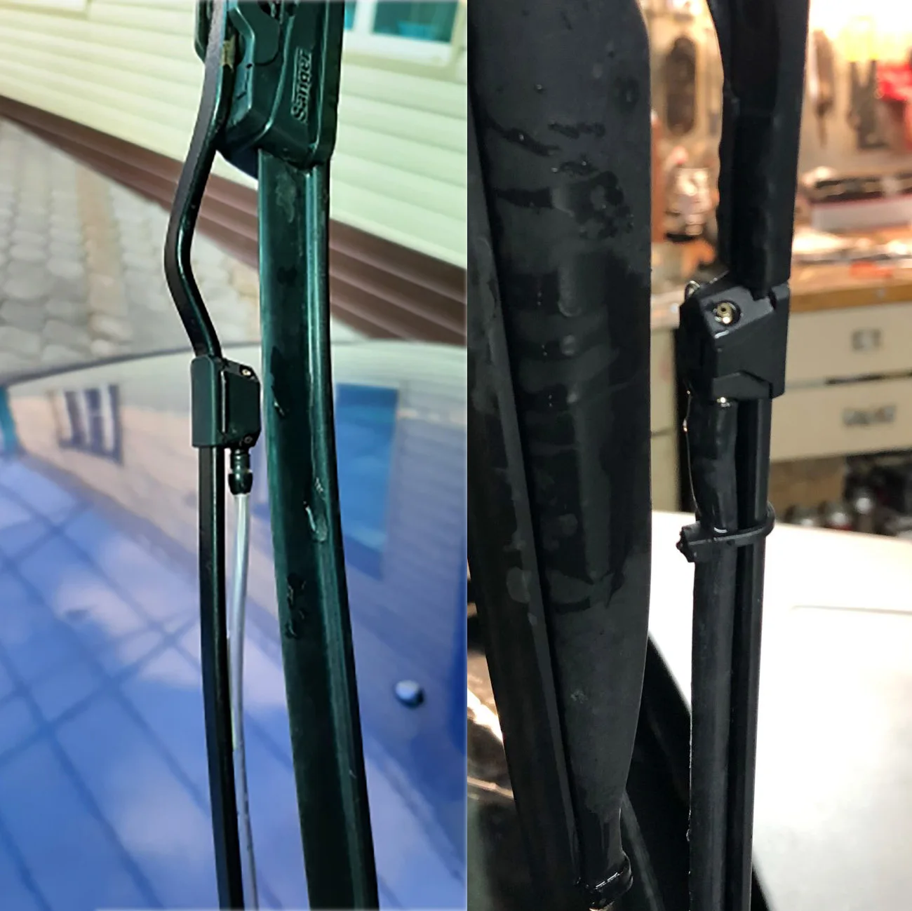 2 個ユニバーサル車フロントガラスウォッシャーワイパーブレード水スプレージェットノズルに取り付け 8 ミリメートル 9 ミリメートルアーム調整 4 ウェイアップグレード