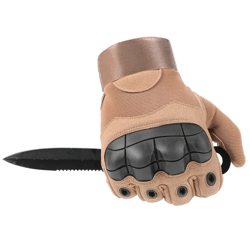 Knuckleยุทธวิธีถุงมือหน้าจอสัมผัสPaintball Airsoft Hard Knuckleผู้หญิงผู้ชายถุงมือปีนเขาขี่Full Finger Combatถุงมือ