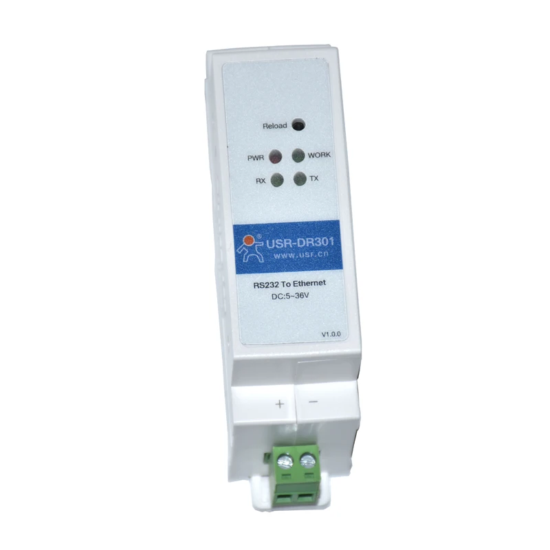 Dr302 Dr301 Din Rail Seriële Rs485 Rs232 Naar Ethernet Tcp/ip Rj45 Server Module Ethernet Converter Modbus Rtu Naar Modbus Tcp-Eenheid