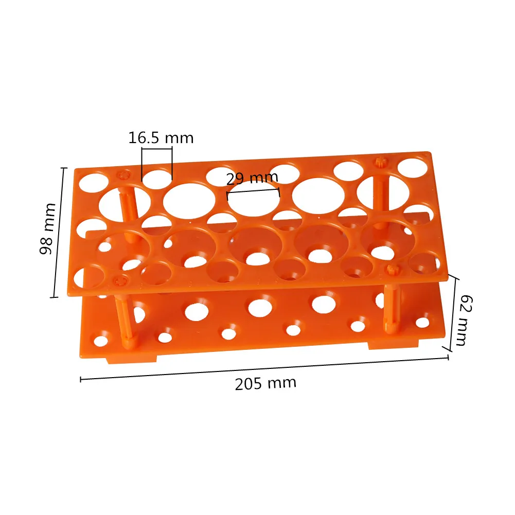 หลอดทดสอบผู้ถือ 28 ซ็อกเก็ต 10/15/50ml Centrifuge Tube Rack ห้องปฏิบัติการหลอดทดสอบพลาสติกผู้ถือขาตั้ง 1 PC