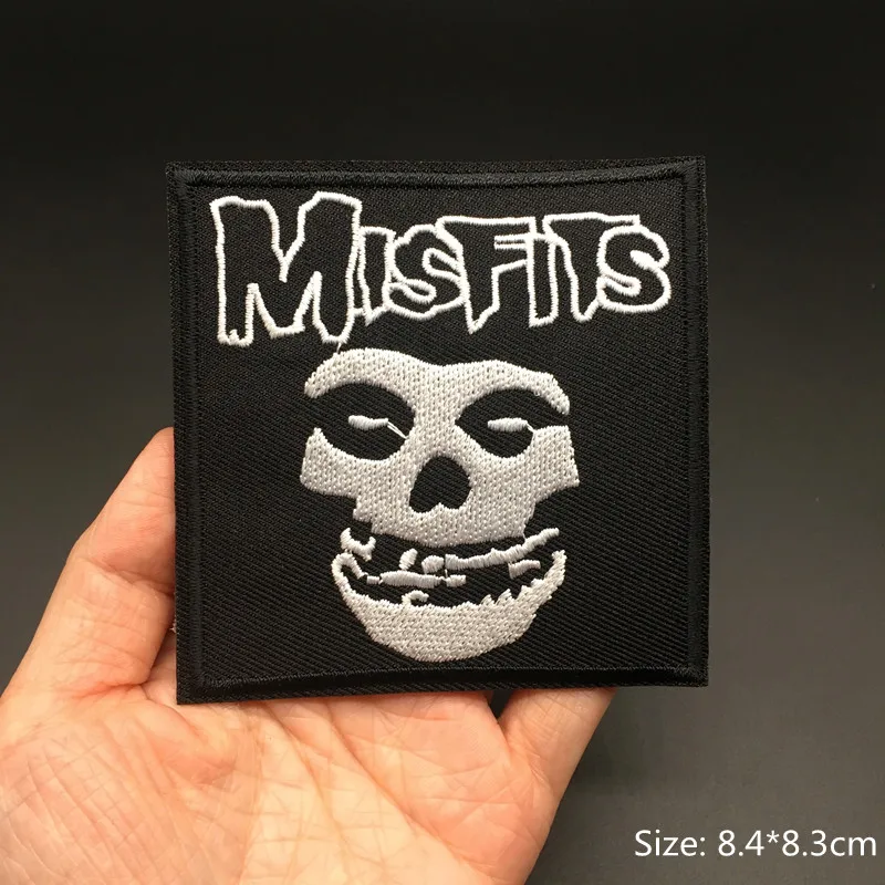 Ban Nhạc Rock Thêu Miếng Dán Trên Quần Áo Tự Làm Appliques Sọc Sắt Trên Miếng Dán Cho Quần Áo May Phù Hiệu PUNK Kim Loại Âm Nhạc
