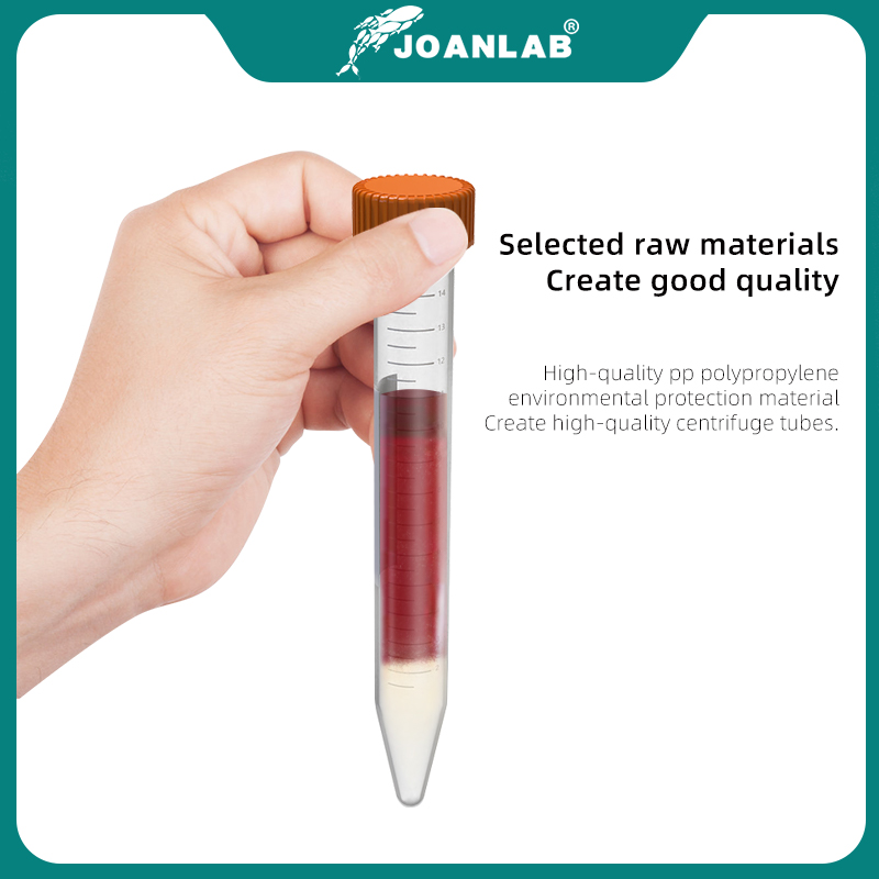 Tubo plástico de centrífuga JOANLAB 0,2 ml 0,5 ml 1,5 ml 2 ml 10 ml 15 ml 50 ml tubo microescala pcr tubo prp equipo de laboratorio tubo de ensayo