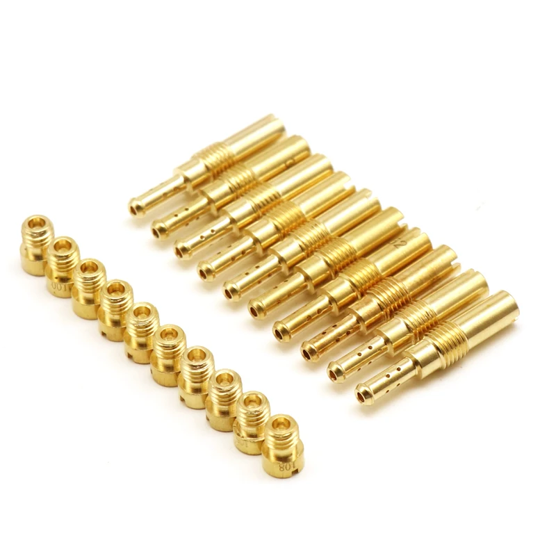 ZSDTRP 10 Chiếc Xe Máy Bộ Chế Hòa Khí M5 Chính Máy Bay Phản Lực Chậm Phi Công Máy Bay Phản Lực Cho Keihin PWK BD CRS FCR PD PE PJ PWM Carb Phần