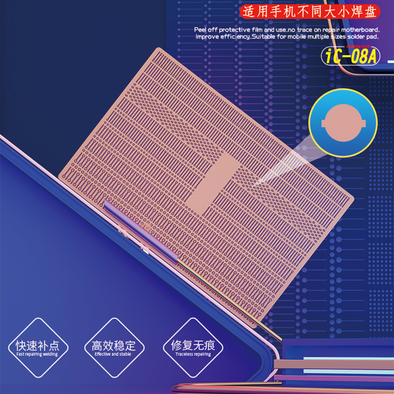 Chấm Sửa Chữa Hàn Chốt Giờ Điểm Hàn Mảnh Hàn Miếng Lót Cho Điện Thoại Di Động Bo Mạch Chủ Flywire Dây Nhảy Dây IC Cố Định Tại Chỗ Sửa Chữa