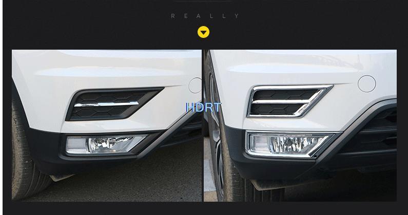 Untuk Volkswagen Tiguan L 2017 2018 2019 2020 2021 ABS Lampu Kabut Depan Krom Lampu Kabut Kabut Tipis Penutup Bingkai Dekorasi Eksterior