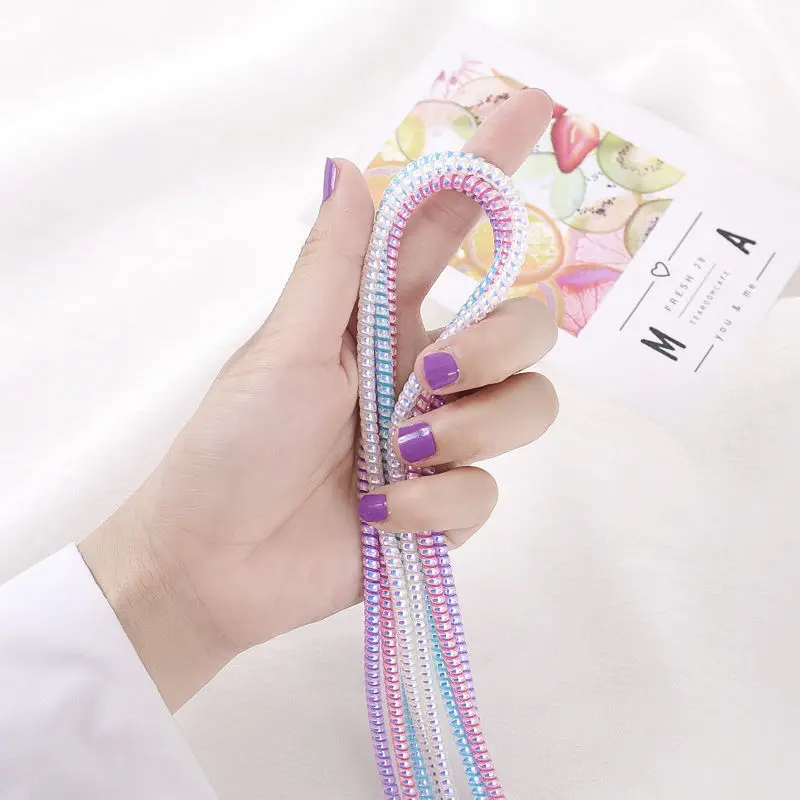 Sạc USB 1.4M Dòng Dữ Liệu Bảo Vệ Cáp Dây Dây Quấn Bảo Vệ Cáp Cuốn Gọn Người Tổ Chức Cho iPhone Dành Cho Xiaomi
