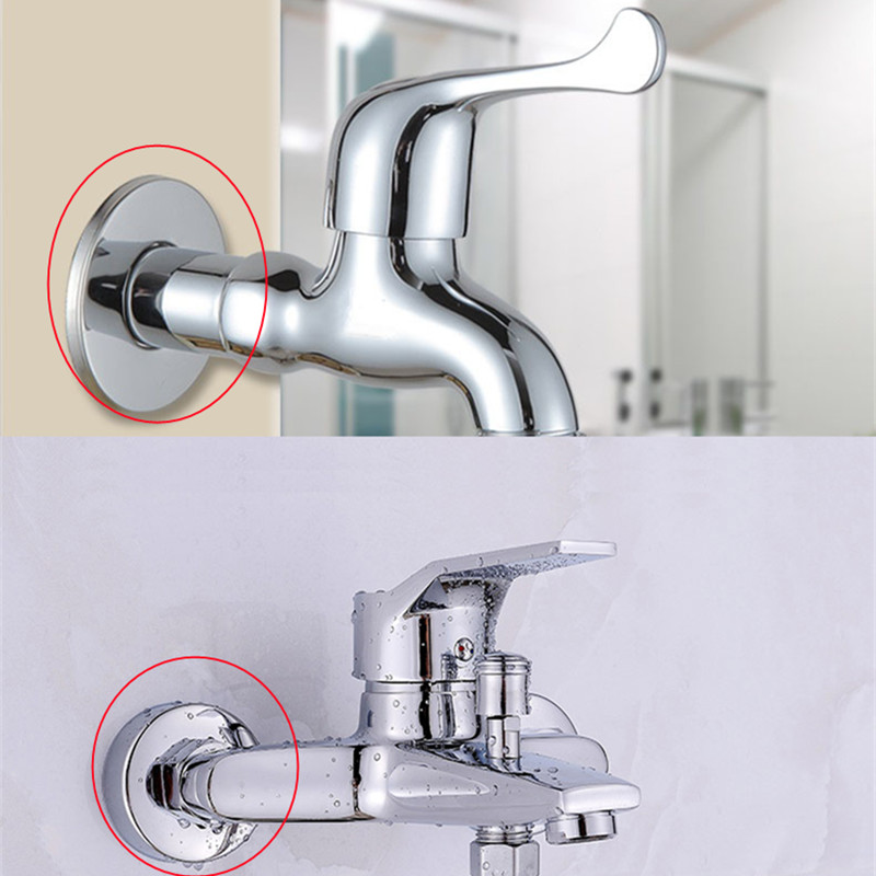 2 Chiếc Đồng Hồ Nam Dây Thép Không Gỉ Đầu Nối Ống 1/2 "3/4" 1 "Vòi Nắp Trang Trí Tăng Chiều Cao Van Bảng Tắm nhà Bếp Tập Phụ Kiện