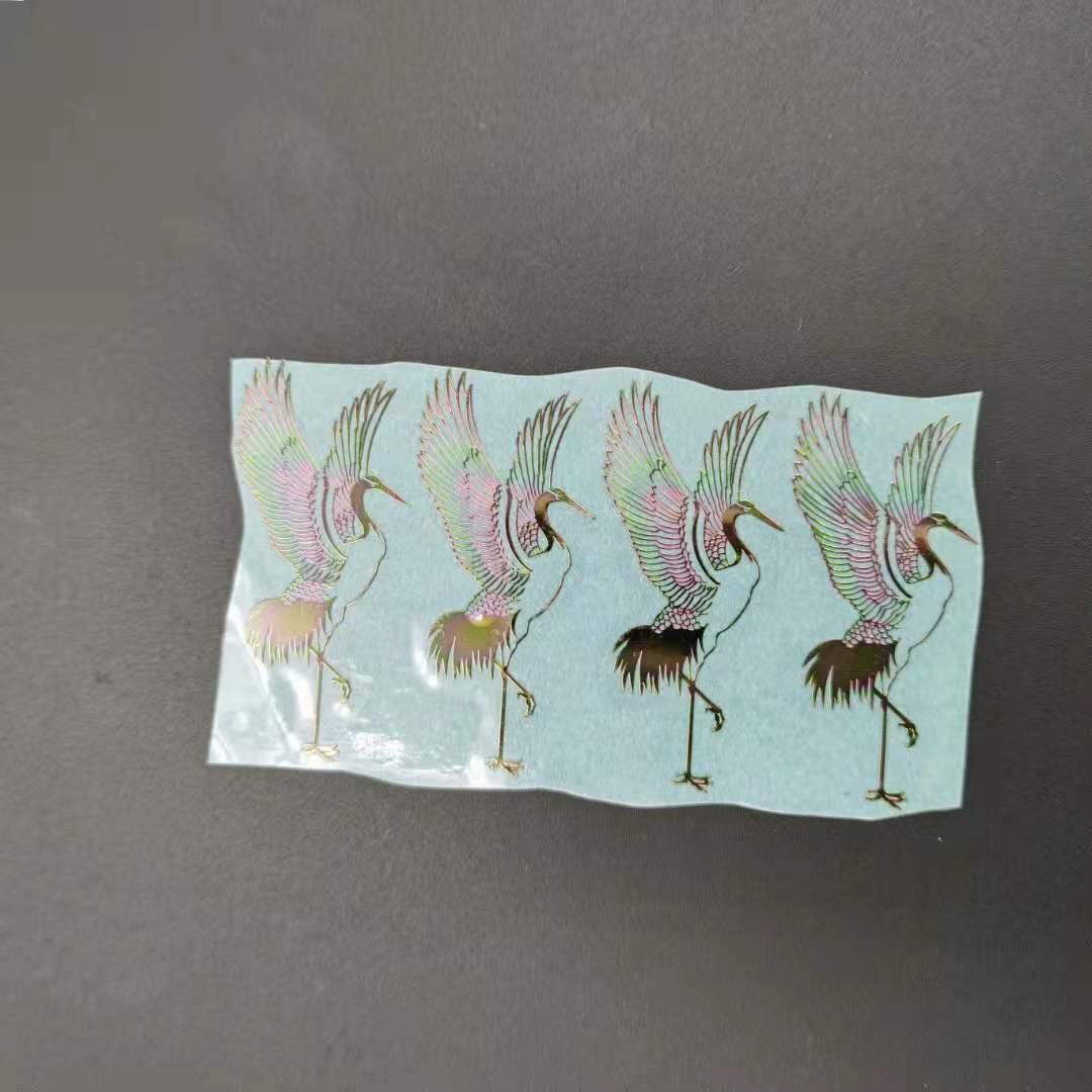 Stiker Anime ponsel, 2 buah logam derek terbang stiker ponsel stiker Anime untuk Laptop Iphone mobil IPAD atau helm stiker dekorasi rumah